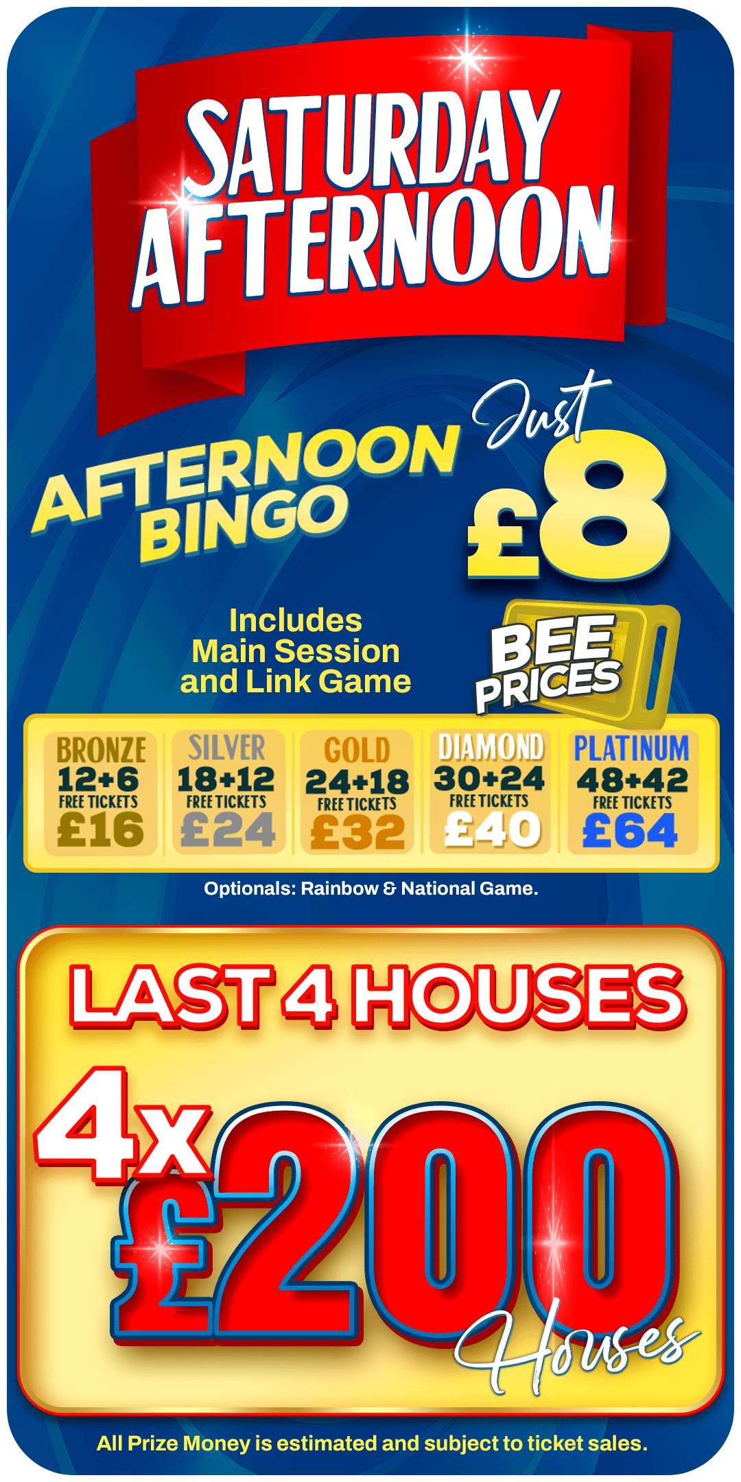 Saturday night bingo in Bedford