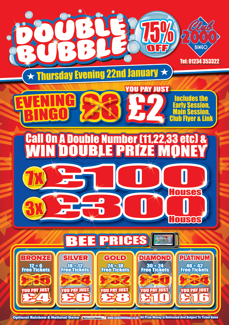 28399 Bedford DOUBLE BUBBLE Thursday Eve 22nd Jan A5 Mailer L_Page_1