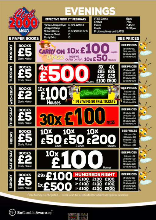 times & prices EVE Feb 2026