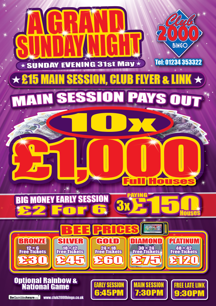 Sun eve 31st May