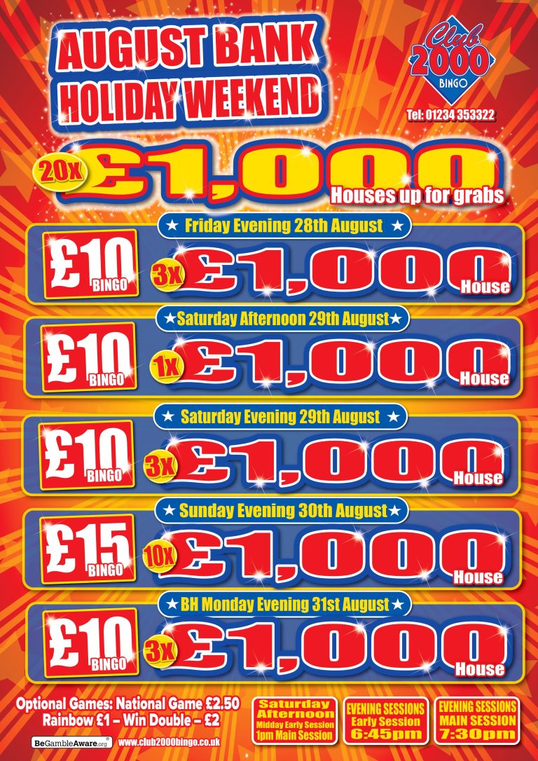August Bank Holiday Weekend_Friday 28th – Monday 31st August._A4 (1)